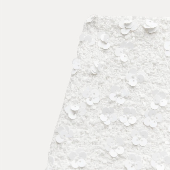 New ZARA Sequin Mini Skirt ZW Collection - Picture 9 of 10